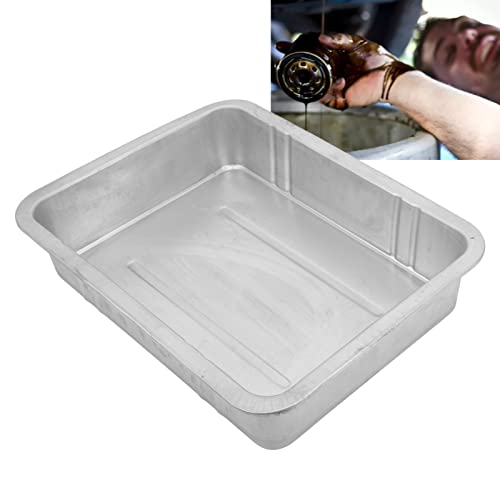 EBTOOLS Verzinkte Auffangwanne, Ölauffangwanne, Auslaufsicher, Tragbar, Universell, Metallkonstruktion, Ölwechselbehälter für Kraftfahrzeuge(#2)