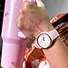 SKMEI Watches for Women Young Lady Sports Silicone Band Big Face Large Waterproof Fashion Casual Simple Quartz Analog Day Date Girls Gift Pink Wrist Watch