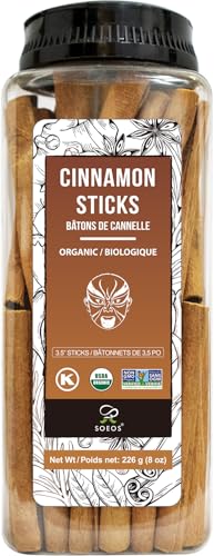 Soeos Organic Cinnamon Sticks, 8 oz (226g...