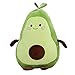 Nicole Knupfer Peluche avocat - Coussin en peluche doux - Motif fruits et légumes - Cadeau pour la maison - 45 cm
