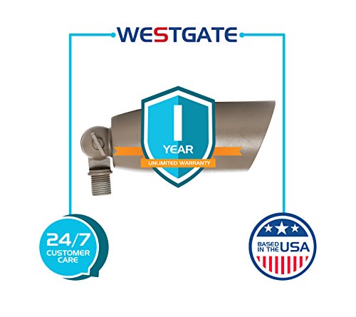 Westgate Waterproof Landscape Light Led Spotlight Adjustable Directional Security Lighting For Patio Deck Yard Garden Pathway Pool Area - Mr16 Bulb Included (1 Bronze) #TOP6