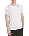NIKE Men's Pro Fitted Short Sleeve Shirt, White/Matte Silver/Black, Small