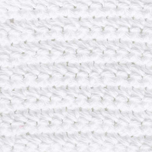 Image of Bernat Handicrafter Cotton Solids Yarn, 1.75 oz, Gauge 4 Medium, 100% Cotton, White