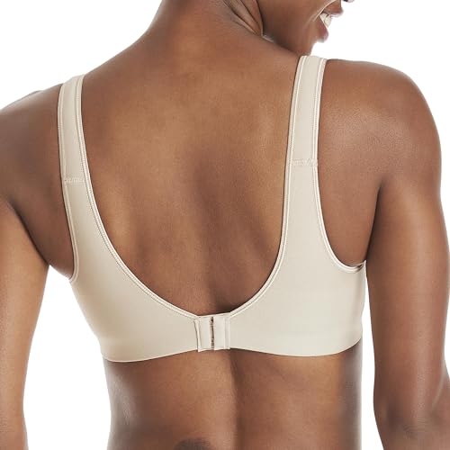 Hanes Womens Wireless Bra, Smooth Comfort Full-Coverage T-Shirt Bra for Women, Single Or 2-Pack