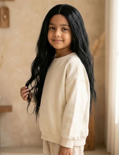 Image of BookMyCostume Long Black Hair Extension Wig - Perfect for Fancy Dress, Ma Kali Look & Dance Performance