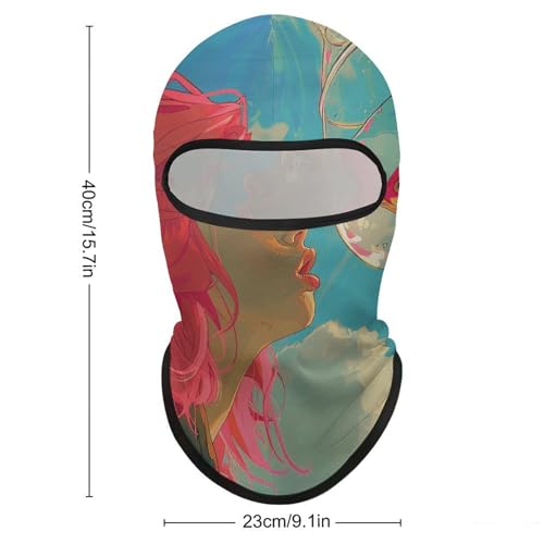 Balaclava Mask for Men Ski Mask for Women Glass Bowl Full Face Mask Face Cover for Cycling miniatura 2