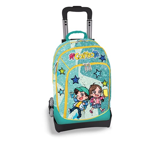 Me contro Te Trolley Zaino Scuola Organizzato Spinner 3 Ruote