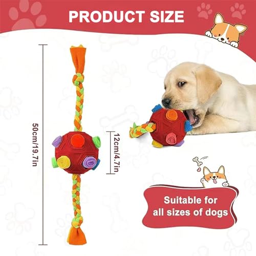 TVMALL Interactive Dog Snuffle Ball Enrichment Dog Puzzle Toys, Pet Treat Dispenser Toy, Dog Foraging Toy - Image 4
