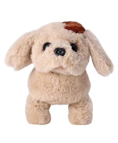 AAROHI TOYS Interactive Walking Barking Puppy Toy in Mud Brown – Battery Operated Pet Toy with Realistic Barking Sounds, Lightweight & Portable, Soft Plush, for Kids Age 3, Pack of 1 AAROHI TOYS Interactive Walking Barking Puppy Toy in Mud Brown – Battery Operated Pet Toy with Realistic Barking Sounds, Lightweight & Portable, Soft Plush, for Kids Age 3, Pack of 1