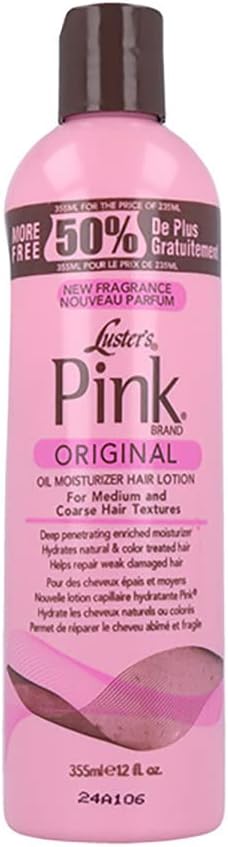 Luster's Pink Oil Moisturizer Hair Lotion, Pink Protection, Bonus Size, 12 Oz
