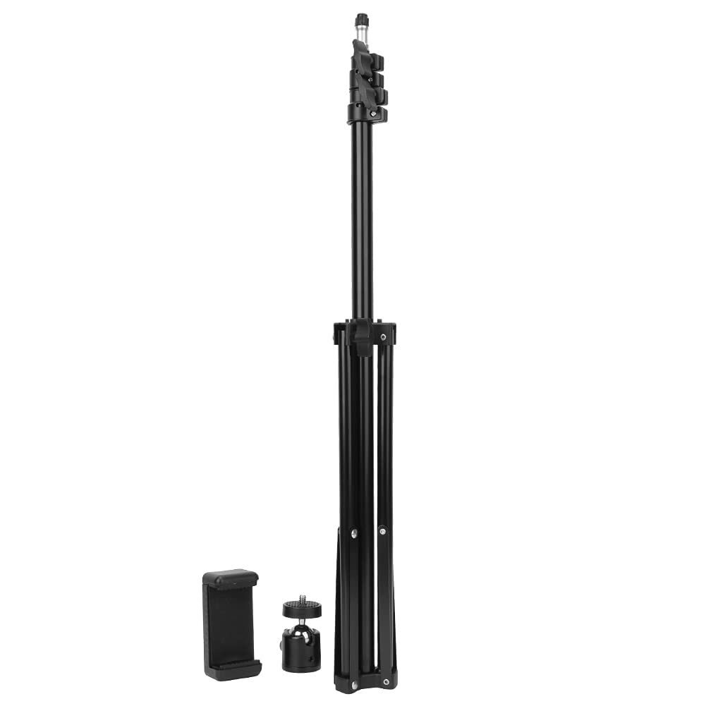 Treppiede per telefono, treppiede con rotazione di 360 gradi pieghevole portatile da 78,7 pollici per iPhone 8 Plus per attività di fotografia all'aperto