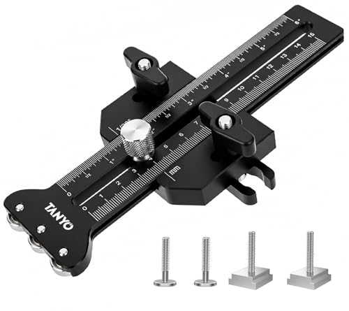 TANYO Thin Rip Table Saw Jig 3 Pulleys & UT Slot Black