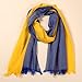 GreaterGood Hope For Ukraine Hand Loomed Scarf Blue Yellow Flag Colors Fair Trade Artisan Woven Acrylic Cotton Shawl