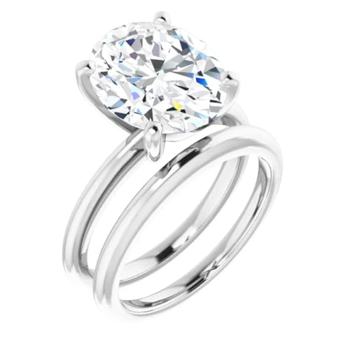 2 Carat Lab Grown Diamond Engagement Ring Oval Cut Solitaire2