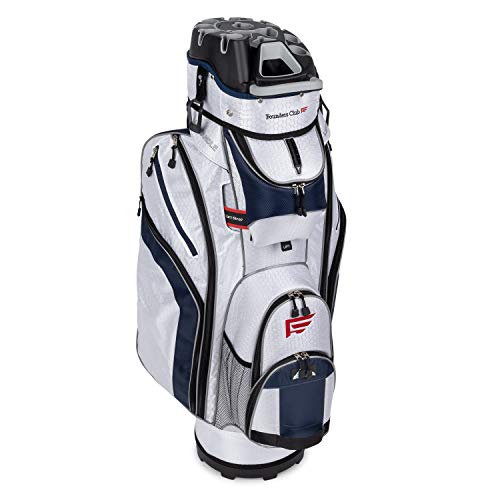 Image of Founders Club 3rd Generation Club Lock Organizer Golf Cart Bag with 14 Way Anti Rattle Divider Top- Free Snap On Rain Hood-Full Length Dividers