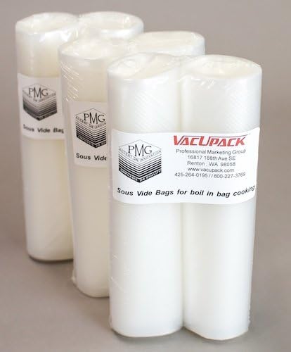 Vacuum Sealer Bags Sous Vide 8" X 20' Rolls in 6 Pack