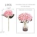 Kimura's Cabin 6pcs Pink Fake Hydrangea Flowers Artificial Silk Hydrangea Bouquets Faux Hydrangea with Stems for Wedding Home Party Table Core Decoration (Pink, Pack of 6)
