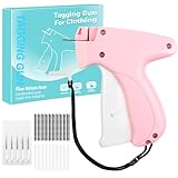 Mini Nähpistole für Kleidung, Handheld Nähpistole Schnelle Kleidungsreparatur mit 1000 Schwarzen und 1000 Weißen 0,18" Mikroverschlüssen für Alle Stoffarten DIY-Nähen Aufnähen Modedesign