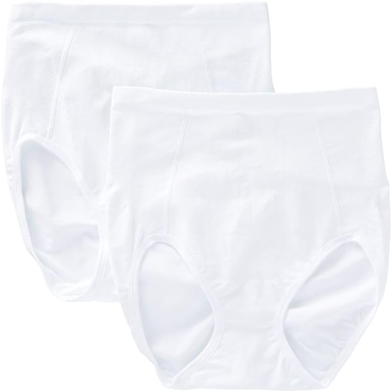 Bali Women's Ultra-Firm Control Shapewear Brief, Seamless Shaping Underwear, 2-Pack