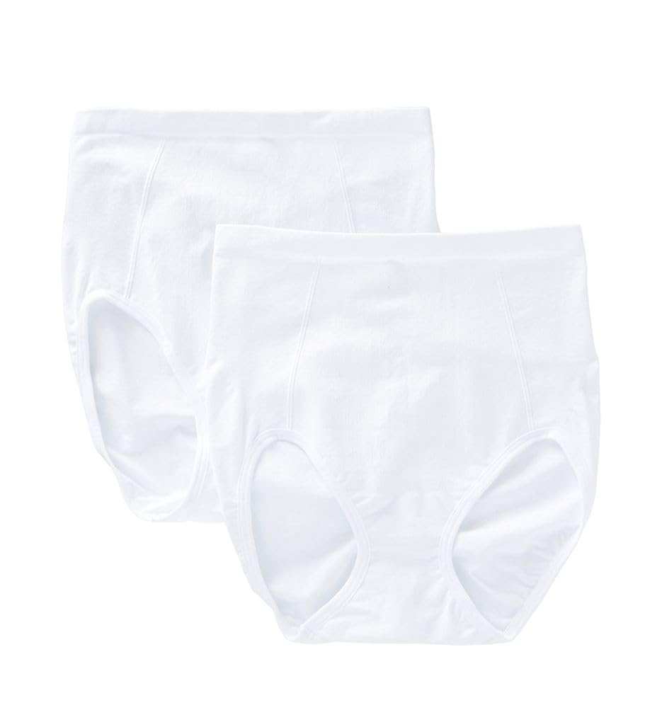 Bali Damen X245 Shapewear Ultra Control Unterhose, nahtlos, 2er-Pack (2er Pack)