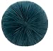 Lot de 2 Coussins ronds bleu canard - D. 40 cm -PEGANE-