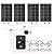 ECO-WORTHY 400 Watt 12 Volt Premium Solar Panel Kit :4pcs 100W Solar Panel+ 40A MPPT Charge Controller+ Bluetooth Module+ Mounting Z Brackets, 400W 12V Solar Power Off Grid System for Home, RV, Boat.