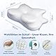 Amela Orthopädisches Kissen, Memory Foam Kissen, Antischnarchkissen, Kopfkissen Nackenschmerzen aus Memory Foam | Nackenstützkissen Ergonomisches Kopf-Kissen Seitenschläferkissen Weiß