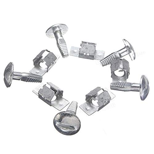 QOTSTEOS 5 Ensemble Vis de Fixation pour Cache Moteur Clips, Kit de Clips Protection Cache sous Moteur, Rechangement Vis pour Peugeot Citroen pour Couvercle de glacière(Size:23 x 16 mm)