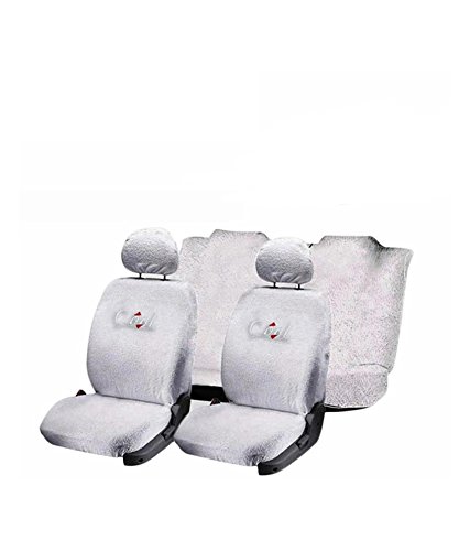 Flomaster Towelmate Seat Cover For Toyota Innova (Set Of 3, White) (Wv0013594_238)
