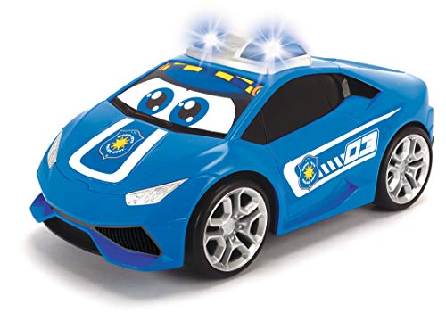 Dickie Toys IRC Happy Lamborghini Polizei, Spielzeugauto mit Infrarot-Fernsteuerung, fährt vorwärts geradeaus, rückwärts… – Bild 6