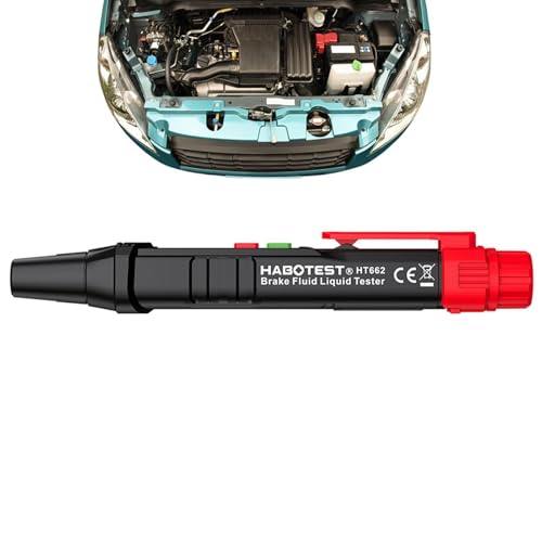 Stylo testeur de liquide de frein | Analyseur d'humidité de liquide hydraulique avec alarme de tonalité lumineuse, testeur automatique de liquide de frein pour liquides