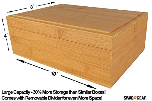 Magnetic Stash Box with Rolling Tray - Wooden Stash Box Combo - Rolling Tray Stash Box - Large Stash Box - Stash Boxes - Thumbnail 2