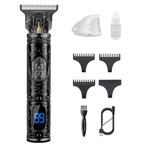 Saoilli Beard Trimmer Cordless T-Blade Hair Clipper with 8500 RPM Motor