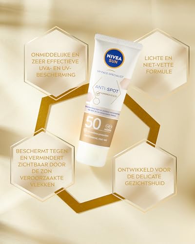 NIVEA SUN Face Luminous Anti-Spot Zonnebrand Gezicht - Gezichtscrème met SPF 50+ - Anti Pigmentvlekken Crème - Zonnecrème - Beschermt en egaliseert - 40 ml - Afbeelding 4