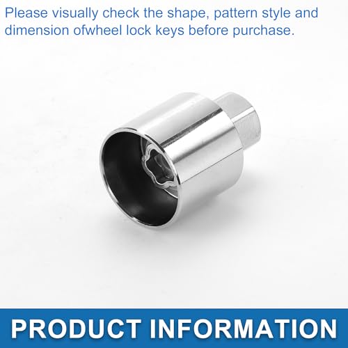 Image of Car Wheel Lock Lugnut Type U Anti-theft Screw Nut Removal Key Socket for Land Rover Range Rover Evoque Freelander