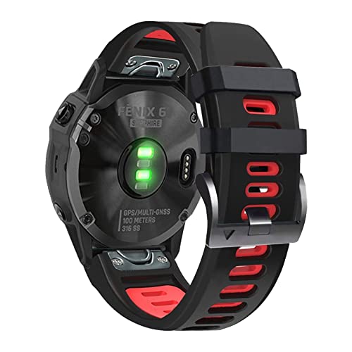 Bracelet Fenix 7 silicone anti-irritation 22mm montre Garmin agate