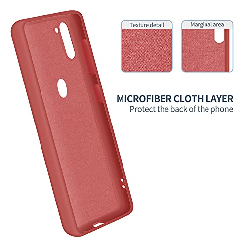 Boaixiaen Samsung Galaxy A11 Case, Liquid Silicone Slim Soft Tpu Fit Full Body Protection Shockproof Phone Cover For Galaxy A11 6.4" (Hawthorn Red) #TOP4