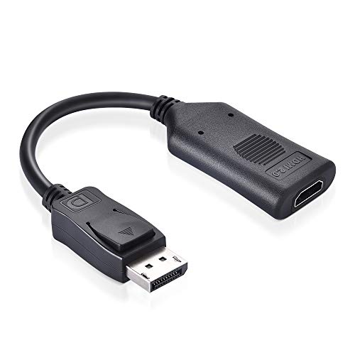 DisplayPort to HDMI Adapter, ELUTENG Display Port to HDMI Converter UHD Support HDR 3D DP to HDMI 2.0 Compatible for Computer Laptop to Monitor HDTV Projector