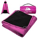KawaGebo Kamp Outdoor Waterproof Blanket, Foldable Fleece Stadium Blanket for Outdoor Sports Event, Camping, Concerts, Car, Pet, Picnics - Windproof, Wearable, Machine Washable 80" x 58"