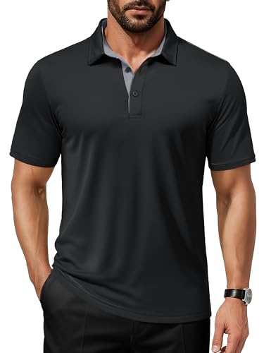 MAGCOMSEN Men's Polo Shirts Short Sleeve UPF 50+ Dry Fit Performance Golf Shirts Casual Athletic Collared Shirt2