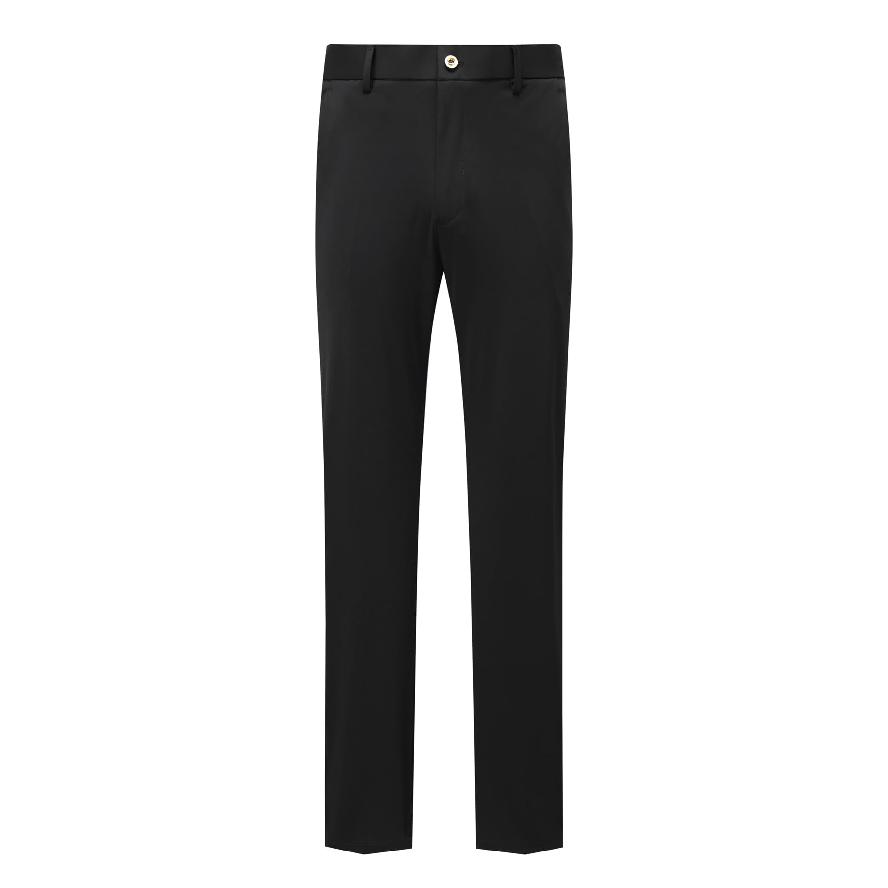 YFFUSHI Pantalones de hombre elegantes ligeros efecto seda helada elásticos sin arrugas para verano y negocios