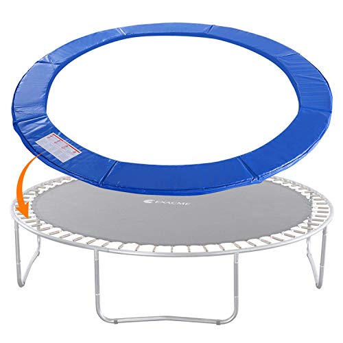 How to Store Trampoline in Winter? 6 ExacMe Replacement Trampoline Pad Safety Round Spring Cover, No Slots (Blue, 13 Foot)