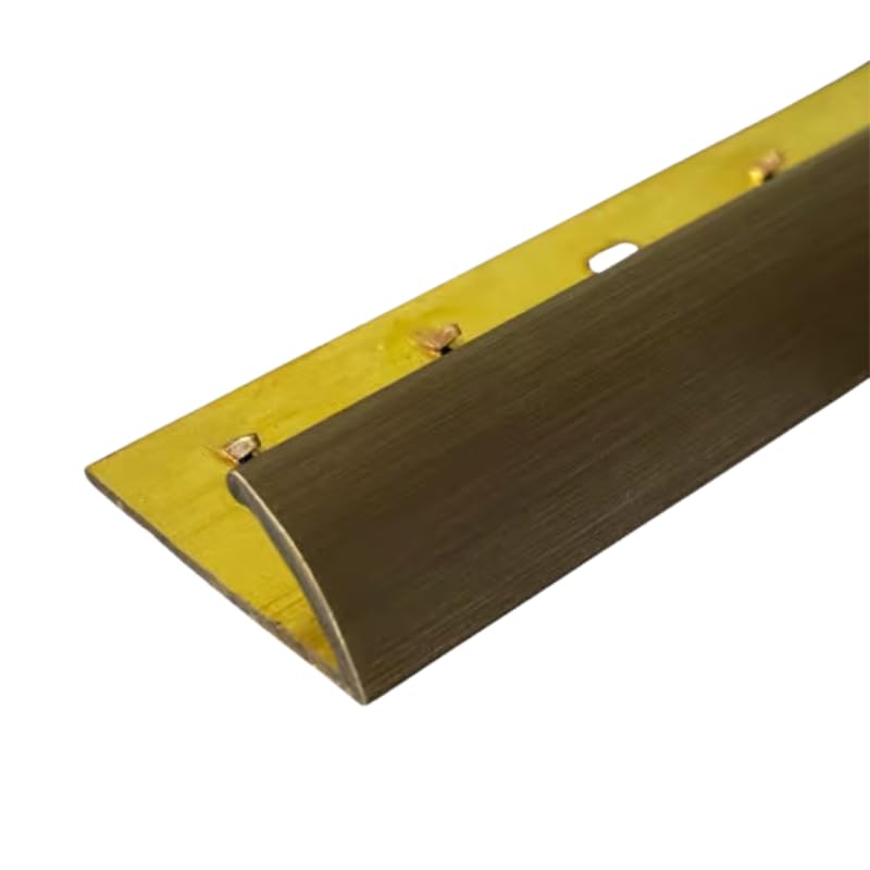 FloorPro Carpet to Vinyl Flooring Doorbar - 0.9m - Single Edge - Aluminum Threshold Transition Door Trim Strip - Antique Brass