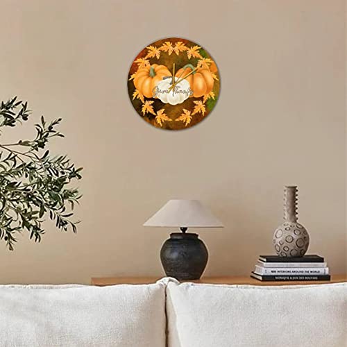 Horloge en bois 38cm pendule murale cuisine salon silencieuse - 3