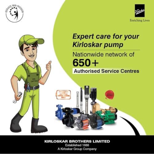 Kirloskar 0.5 Hp Jalraaj Ultra Self Priming Water Pump |water pump 0.5hp| Pure Copper Winding | 1 year warranty