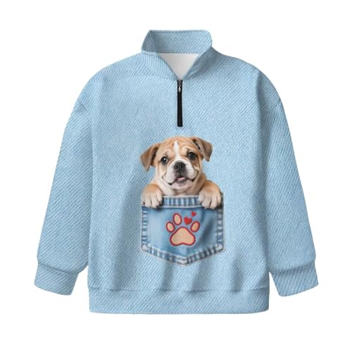 Girl's Pullover Sweatshirts Lightweight Loose 1/4 Zip Up Casual Fashion Tops Long Sleeve Shirt Hoodie Fall Jackets4