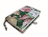 Book Cover, Fabric Novel for Adult for Paperback, Flower Spring Pattern, Cloth Washable Book Protector - Padded Case Sleeve Bag, 5.5 x 8.2 x 1.6