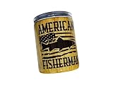 17 oz American Fisherman Natural Wodgrain Handmade Stainless Steel Insulated Epoxy Tumbler Drinking Cup
