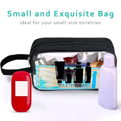 Image of Storite Set of 3 Travel Pouch - Clear PVC Toiletry Storage Organizer Bags for Travel, Gym, Bathroom Bag Wash Bag & Daily Use Waterproof Zipper Bags