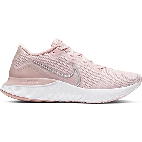 Nike Renew Run, Running Shoe Mujer, Rosado Ligero/Blanco/Malva Piedra/Bronce Rojo Metálico, 38 EU